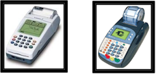 Counter top card swipe machines